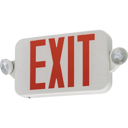 Lithonia Lighting Lithonia Lighting Switch Hardwired LED White Exit Sign and Emergency Light 269XVW